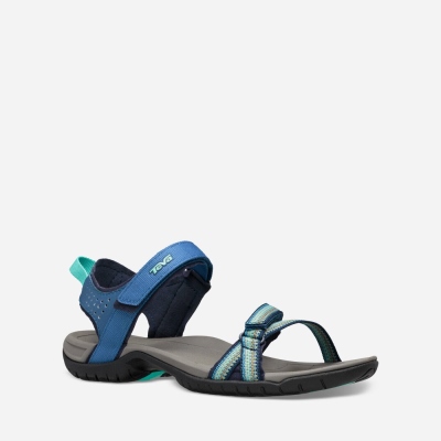 Teva Verra - Women's Teva Hiking Sandals - Grey / Dark Blue | India (TGUJ73942)